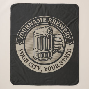 Couverture Sherpa Brasserie Nom personnalisé Brasserie Big Mug