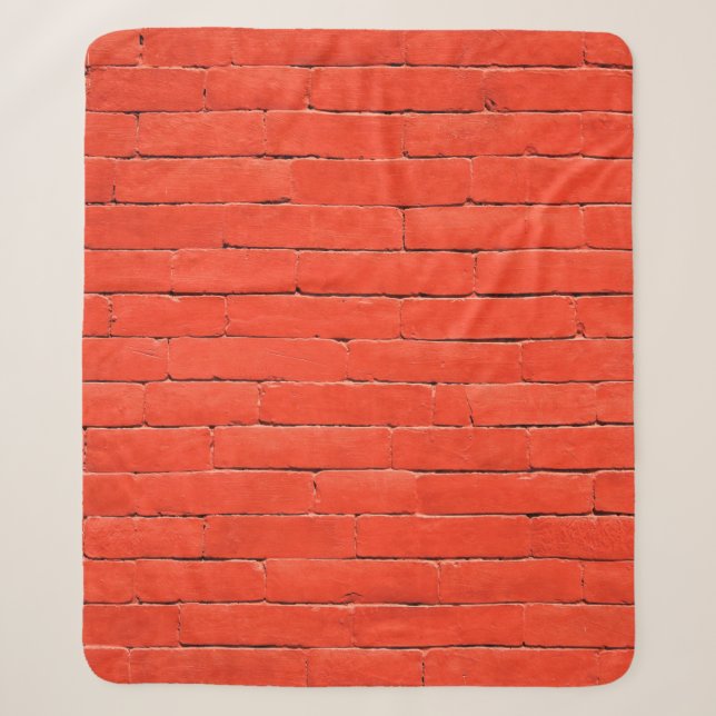 Couverture Sherpa Brick wall wall red bricks (Devant)
