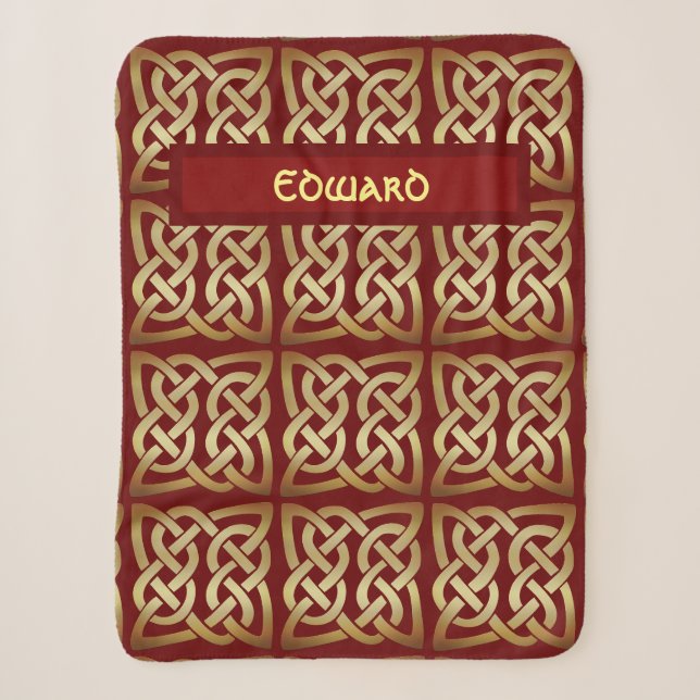 Couverture Sherpa Bronze Tone Celtic (Devant)