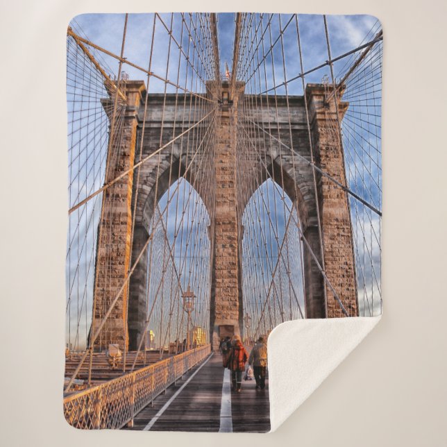 Couverture Sherpa Brooklyn Bridge New York City (Devant)