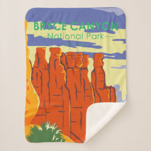 Couverture Sherpa Bryce Canyon National Park Utah Vintage
