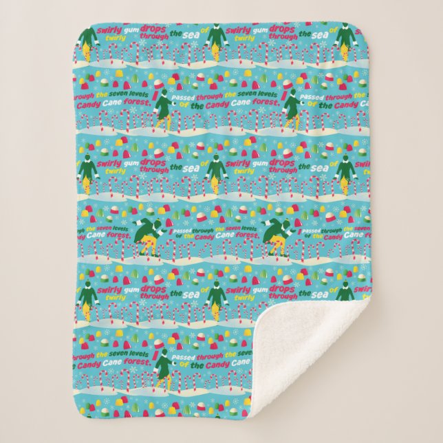 Couverture Sherpa Buddy le Motif Elf Candy (Devant)