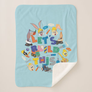 Couverture Sherpa BUGS BUNNY BUILDERS™ Collage "Construisons Cela"