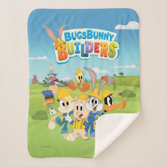 Couverture Sherpa BUGS BUNNY BUILDERS™| The Looney Builders Group (Devant)
