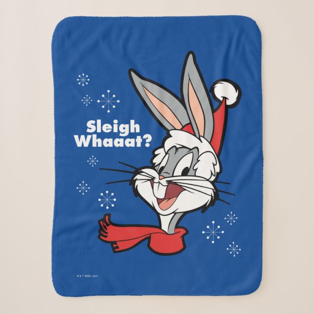 Couverture Sherpa BUGS BUNNY™ "Sleigh Whaat ?" (Devant)