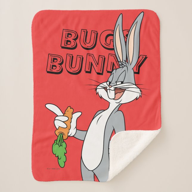 Couverture Sherpa BUGS BUNNY™ With Carrot (Devant)