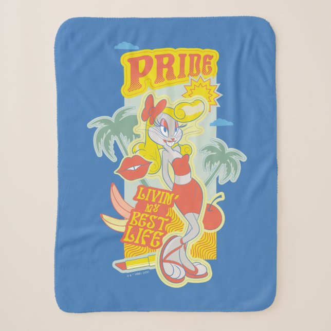 Couverture Sherpa BUNNY™ Pride - Livin' My Best Life (Devant)