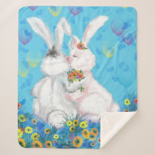 Couverture Sherpa Bunny Sherpa Blanket - Hug