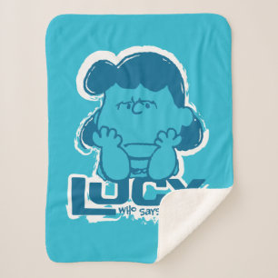 Couverture Sherpa cacahuètes Lucy Who Says I'm Crabby? ?
