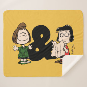 Couverture Sherpa cacahuètes   Pepperment Patty & Marcie
