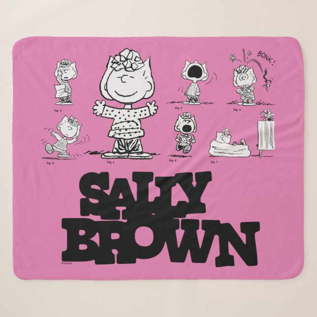 Couverture Sherpa cacahuètes | Sally Brown (Devant (Horizontal))