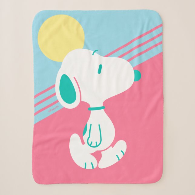 Couverture Sherpa cacahuètes | Snoopy Deco Dreams Sun (Devant)