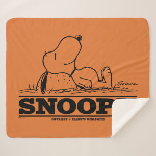 Couverture Sherpa cacahuètes   Snoopy Reest Break