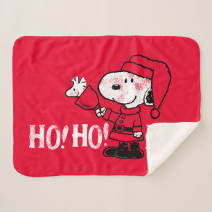 Couverture Sherpa cacahuètes Snoopy & Woodstock Cloches à sonner