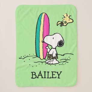 Couverture Sherpa cacahuètes   Snoopy & Woodstock High Tide