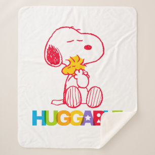 Couverture Sherpa cacahuètes   Snoopy & Woodstock Huggable