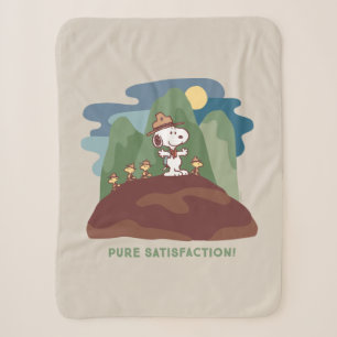 Couverture Sherpa cacahuètes   Snoopy & Woodstock Satisfaction pure