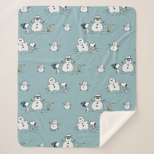 Couverture Sherpa cacahuètes Snoopy & Woodstock Winter Break Motif