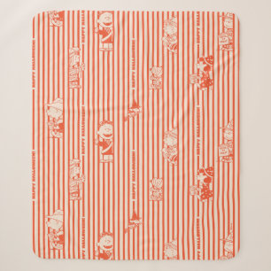 Couverture Sherpa cacahuètes   Vintage Happy Halloween Motif