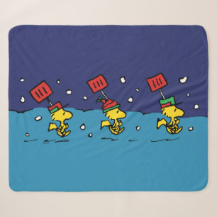 Couverture Sherpa cacahuètes   Woodstock Snow Shovel Team