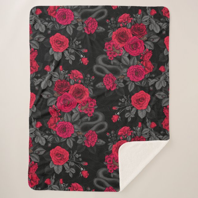 Couverture Sherpa Caché en rose (Devant)