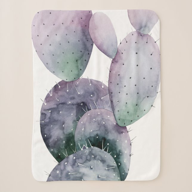 Couverture Sherpa Cactus pourpre (Devant)