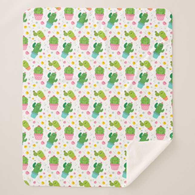 Couverture Sherpa Cactus Sherpa Blanket (Devant)