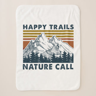 Couverture Sherpa Cadeau Camper | Happy Trails Nature Call Anniversa