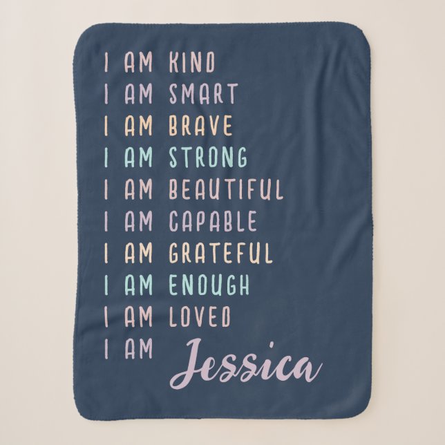 Couverture Sherpa Cadeau motivationnel pour adolescentes Personnalis (Devant)