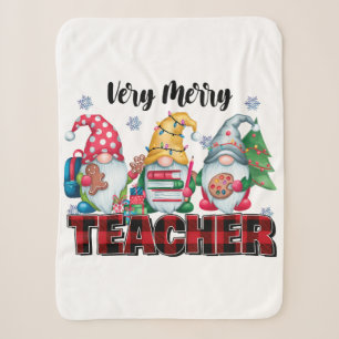 Couverture Sherpa Cadeau pour Enseignant Enseignant Très Joyeux