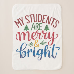 Couverture Sherpa Cadeau pour l'enseignant Mes élèves sont joyeux