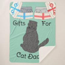Cadeaux Chat Daddy Sherpa Blanket