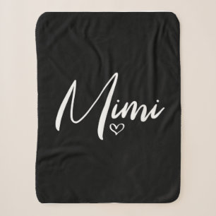 Couverture Sherpa Cadeaux d'anniversaire personnalisés pour Mimi Mi