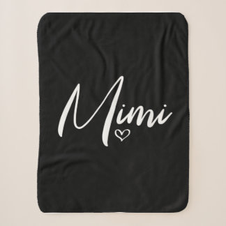 Couverture Sherpa Cadeaux d'anniversaire personnalisés pour Mimi|Mim