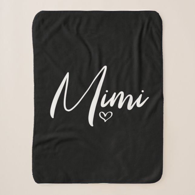 Couverture Sherpa Cadeaux d'anniversaire personnalisés pour Mimi|Mim (Devant)