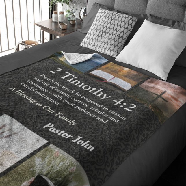 Couverture Sherpa Cadeaux de Noël personnalisés pour les pasteurs gr (Unique Christmas Gifts for Pastors)