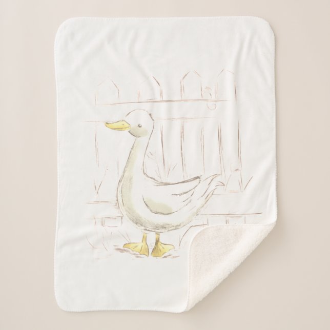Couverture Sherpa Canard de conte de fées (Devant)