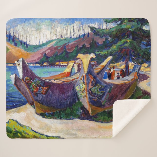 Couverture Sherpa Canots de guerre | Emily Carr | (Devant (Horizontal))