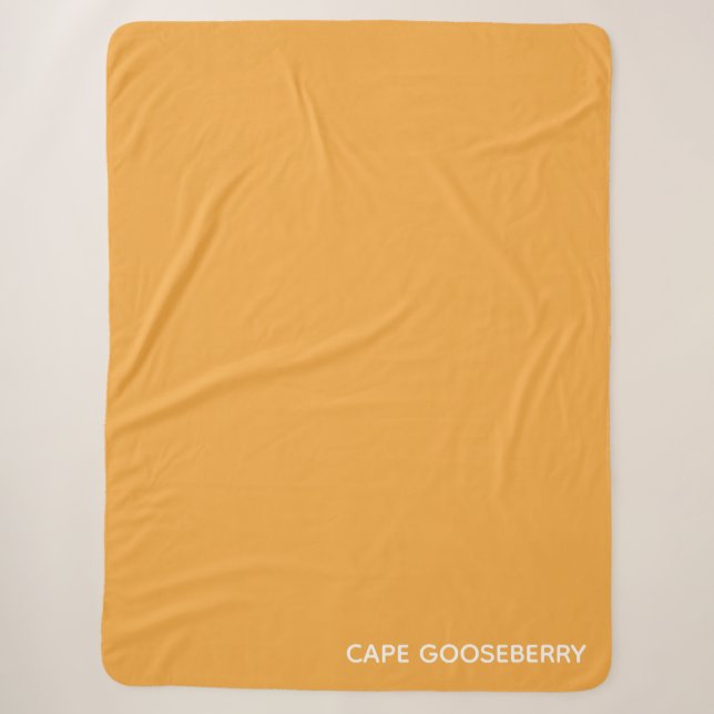 Couverture Sherpa Cape Gooseberry yellow color name (Devant)