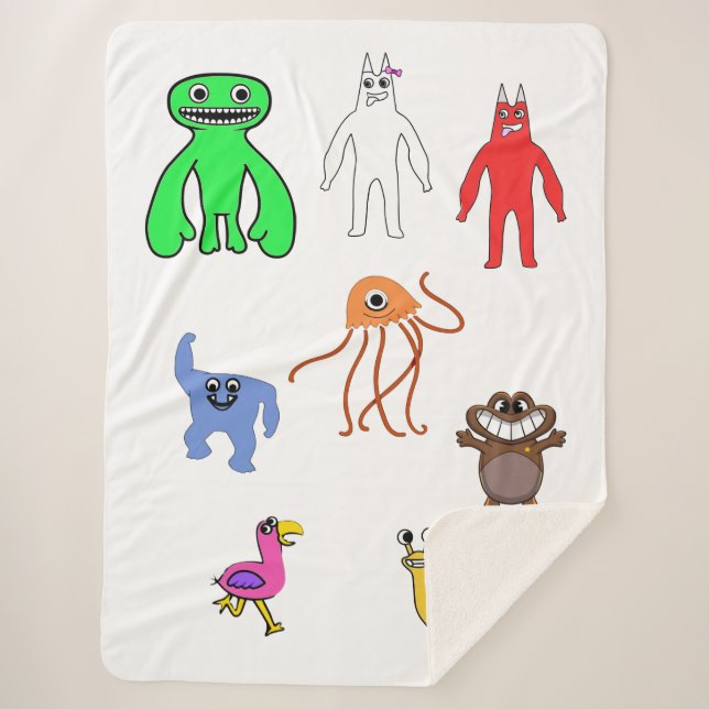 Couverture Sherpa Caractères Garten Anime (Devant)