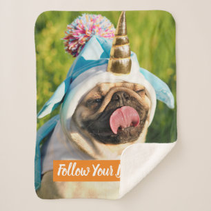 Couverture Sherpa Carlin Unicorn