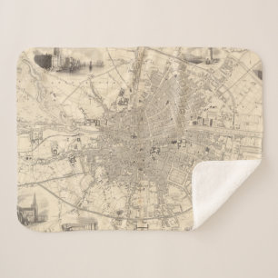 Couverture Sherpa Carte de Dublin, Irlande