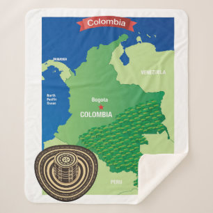 Couverture Sherpa Carte de la Colombie