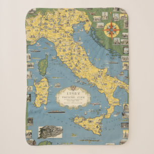 Couverture Sherpa Carte de l'Italie avec Ville du Vatican