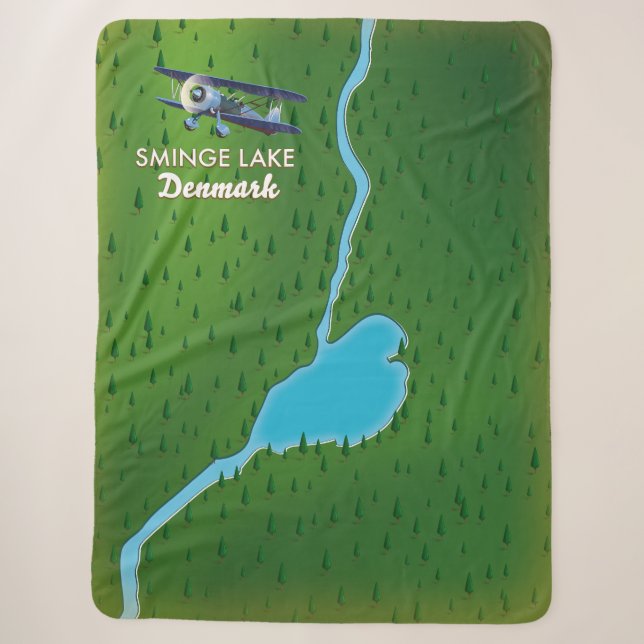 Couverture Sherpa Carte de voyage de Sminge Lake Danemark (Devant)