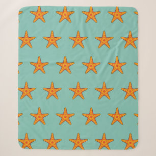 Couverture Sherpa Carton d'Épis orange mignon