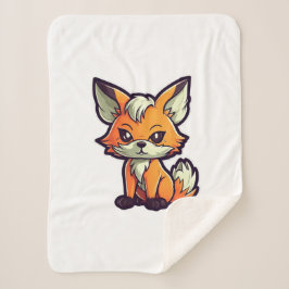 COUVERTURE SHERPA CARTOON FOX