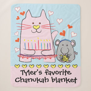 Couverture Sherpa Cat Ballerina Sherpa Blanche/Moyen