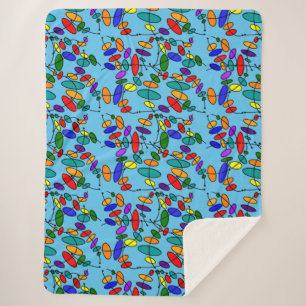 Couverture Sherpa Cercles colorés Abstraits