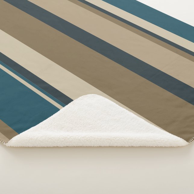 Couverture Sherpa Cercles turquoises et tactiles (3/4)